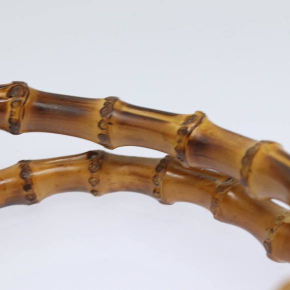 GUCCI Bamboo Hand Bag Leather Brown 002 1186 0260 Auth ep4831 - Picture 9 of 16